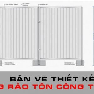 Bản vẽ thiết kế hàng rào tôn công trường đẹp Archives - Thợ Sơn ...